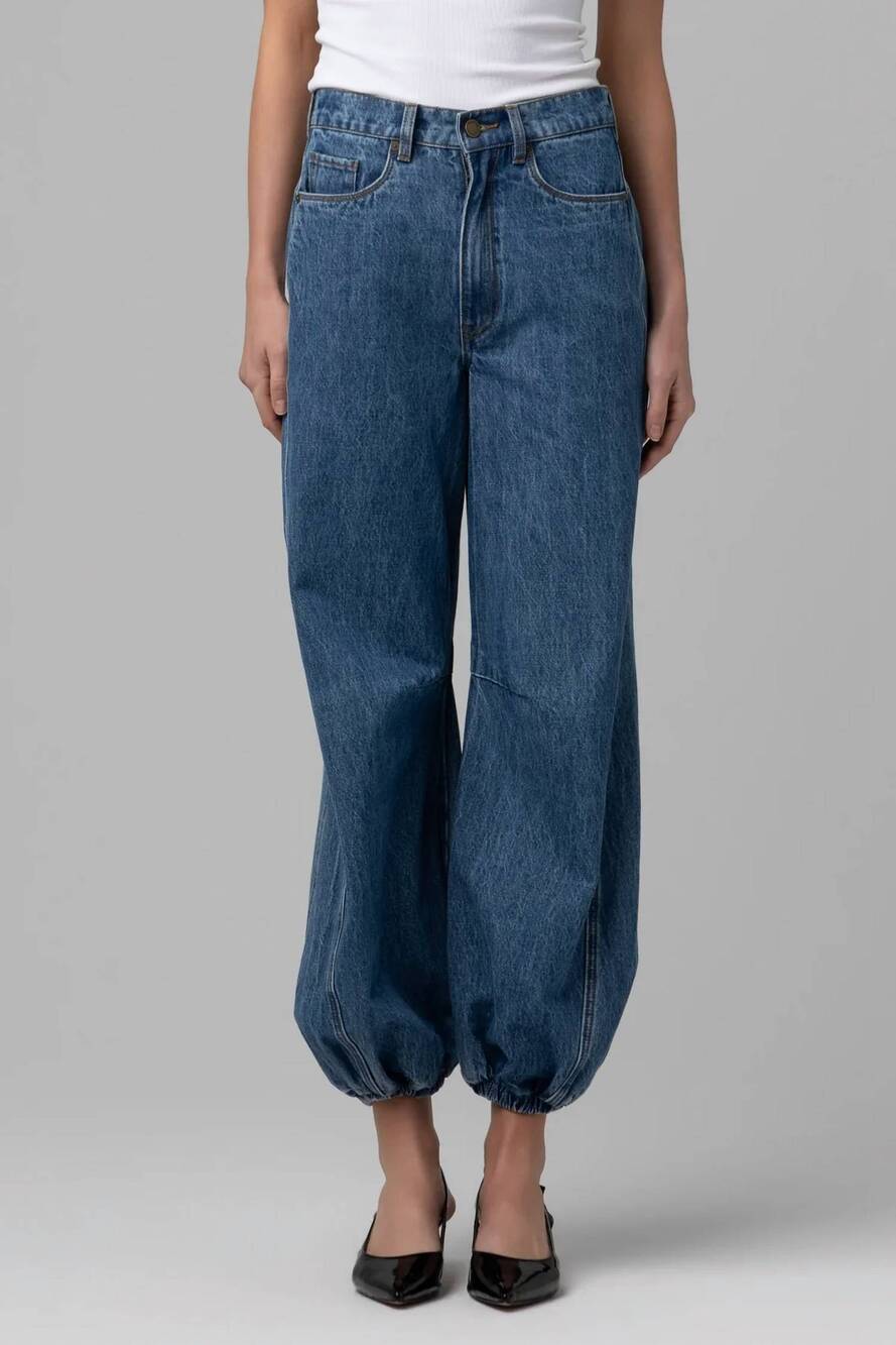 NEW BLANKNYC barrel leg jeans in old flame